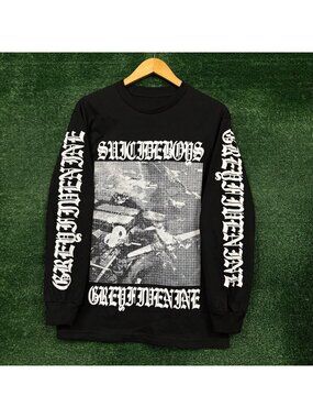 G59 Records x The Suicideboys Grey Five Nine Hip-Hop LS Shirt Size Medium